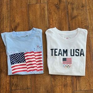 Team USA Women's Short Sleeve T-Shirt Set - Blue and White